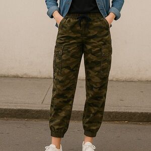 Camouflage Cargo Joggers